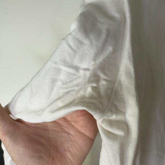 Vintage Alfa‎ Romeo Polo Shirt Men's Medium White Rugby Long Sleeve Racing Car - Picture 10 of 12